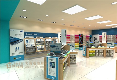 電腦手機展柜-Mobile100平方店